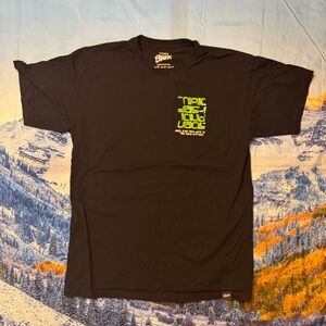 Black and Green Graphic Tee